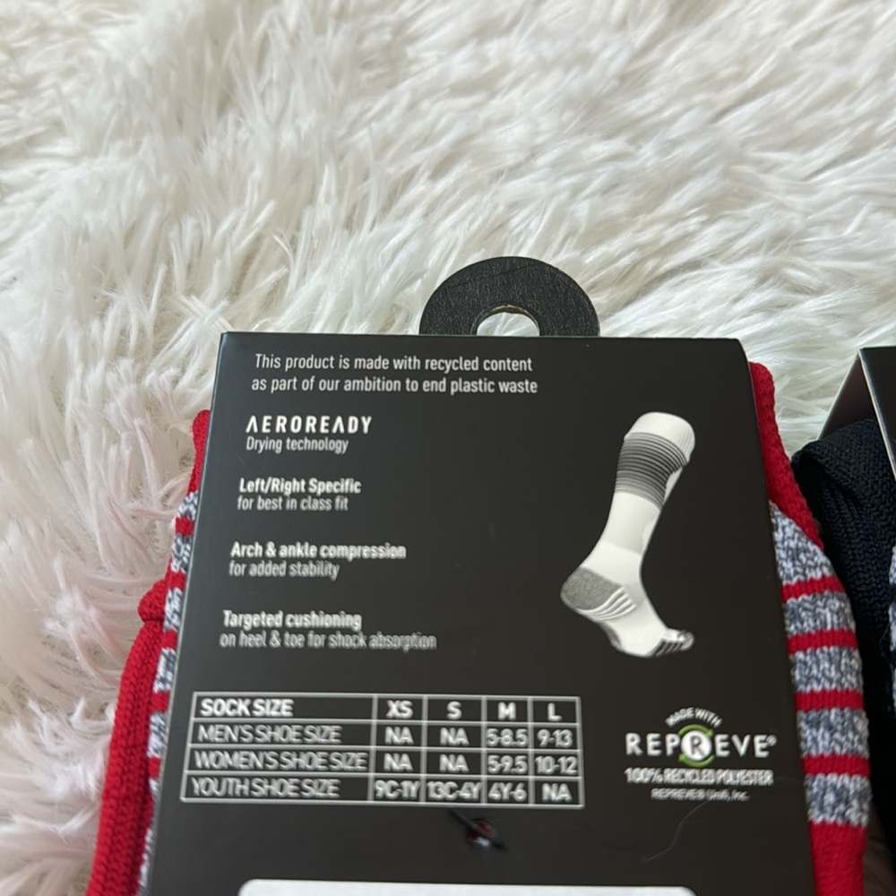 (3) Adidas Soccer Team Speed Socks - Picture 4 of 13